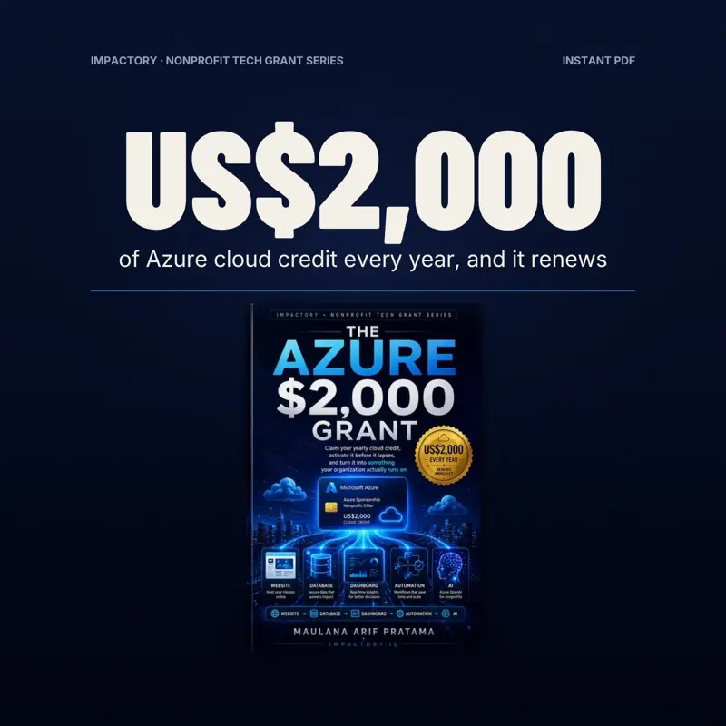 Azure Nonprofit Grant Guide: screenshot contoh 1 dari 7