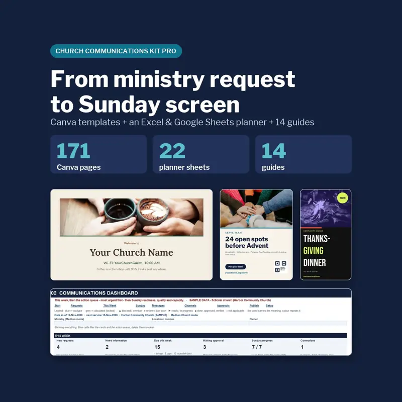 Church Communications Kit: screenshot contoh 1 dari 8