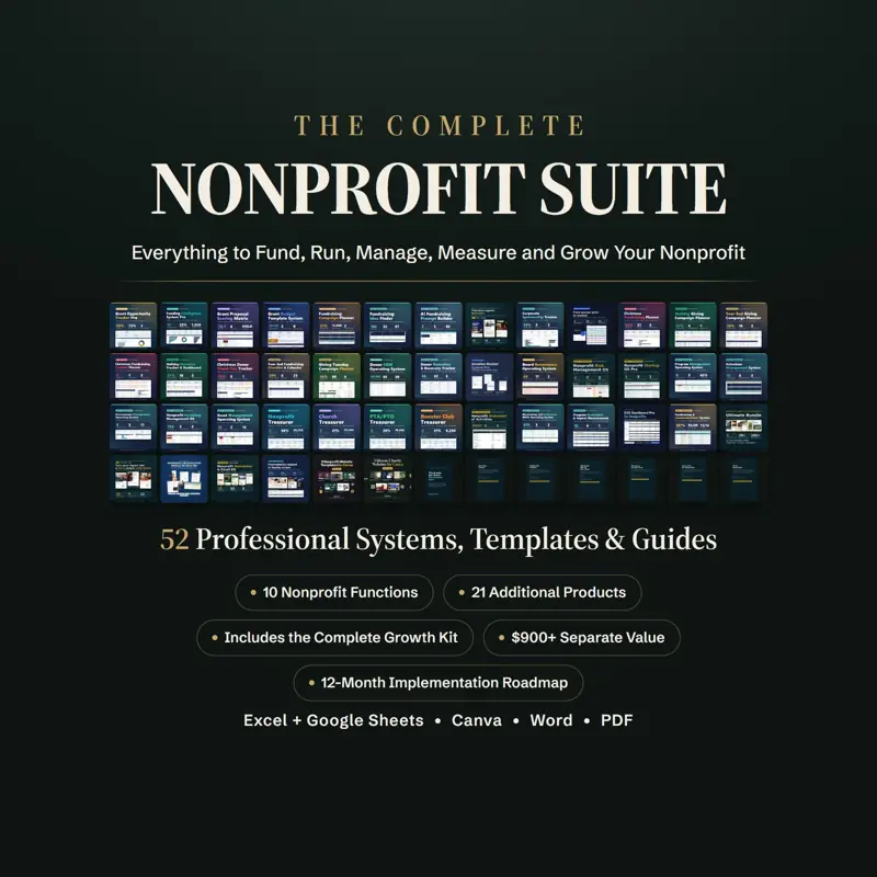 The Complete Nonprofit Suite: screenshot contoh 1 dari 8