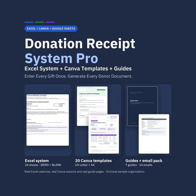 Donation Receipt System: screenshot contoh 1 dari 8
