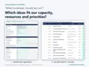 From guessing to deciding: the organization profile sheet and the ranked idea list answer which fundraising ideas fit your capacity, resources and priorities.
