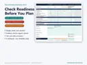 Pre-planning readiness check that labels each shortlisted idea Ready to Explore Further, Address Constraints First or More Information Needed.