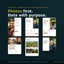 Photo-led nonprofit one-page templates: impact story portrait, mission snapshot, thank you page, donor update and photo essay