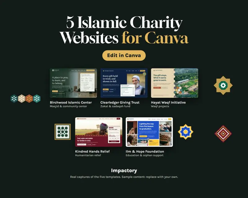 Islamic Charity Websites: screenshot contoh 1 dari 8