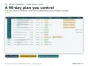 90-day nonprofit launch roadmap in Excel with Now, Next and Later phases, day counter, dependency warnings and workload checks