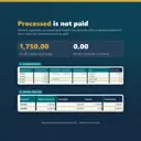 Disbursements rows: PA-003-1 is CLEARED with 1,750.00; PA-004-1 is PROCESSED with a processed date but 0.00 valid cleared. The Award Register shows 3,500.00 committed and 0.00 cleared for AW-004.